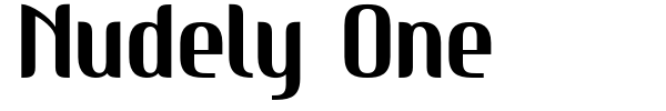 Nudely One font preview